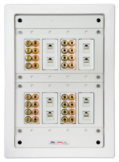 Pro-Wire In-Wall Media Panel - MP-8B - Example1