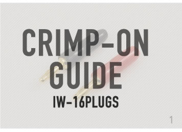 Pro-Wire Banana Plugs - IW-16PLUG - Crimp-On Guide Main
