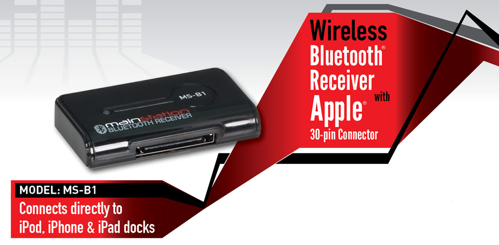 Mainstation In Wall Audio Bluetooth Receiver - MS-B1 - Graphic